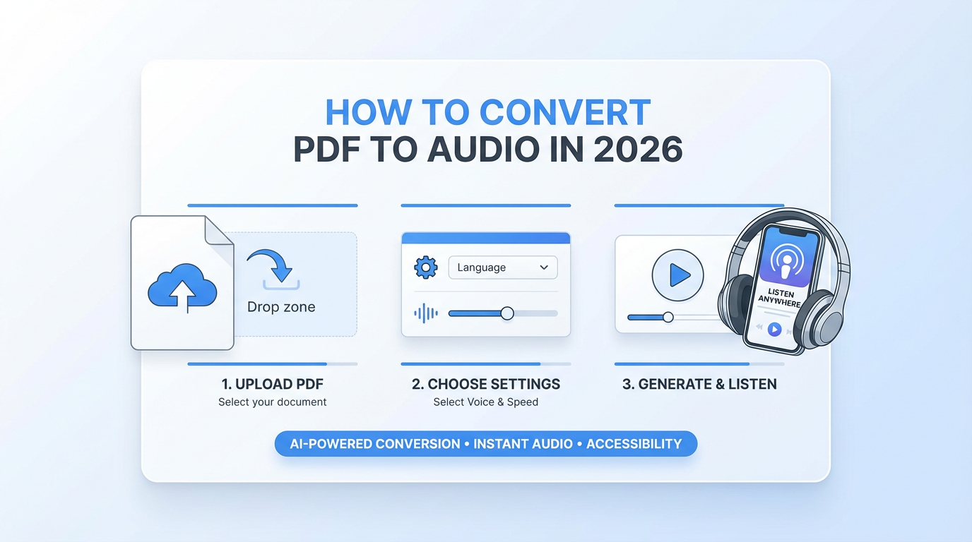 Audio.pdf How to Convert PDF to Audio in 2026 | SparkPod