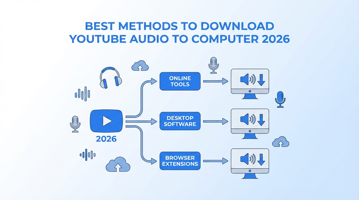 Best Methods to Download YouTube Audio to Computer 2026 | SparkPod