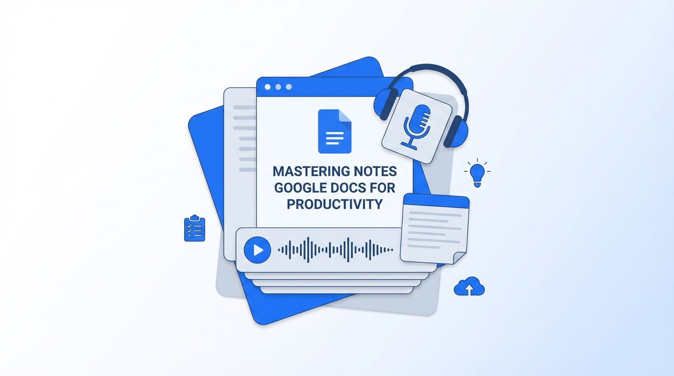 Notes Setup Docs Mastering Notes Google Docs for Productivity | SparkPod